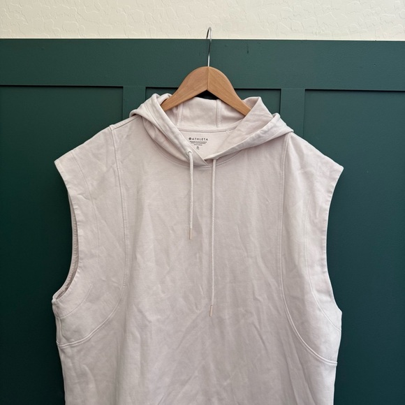 ATHLETA Sundown Sweatshirt Tank in Magnolia White - Picture 3 of 8